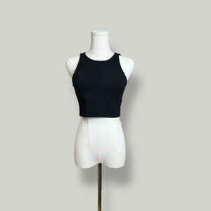 ARITZIA TALULA Tank Women Size Small Black Cropped Top Sleeveless Basic
